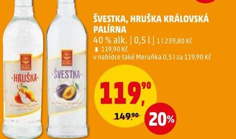 Penny Market ŠVESTKA, HRUŠKA KRÁLOVSKÁ PALÍRNA nabídka