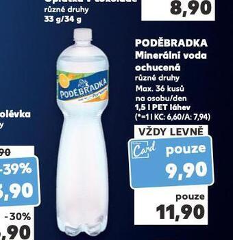 Kaufland Poděbradka ochucená nabídka