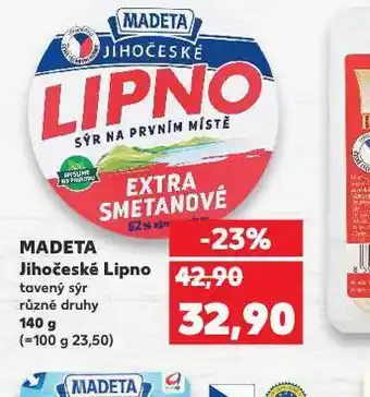 Kaufland Madeta jihočeské lipno tavedný sýr nabídka