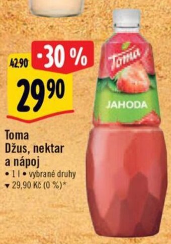 Albert Toma Džus, nektar a nápoj nabídka