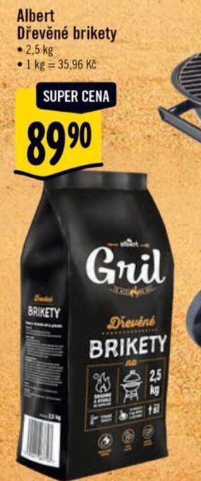 Albert Albert Dřevěné brikety nabídka