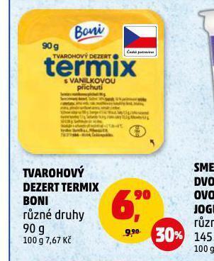 Penny Market Tvarohový dezert termix nabídka