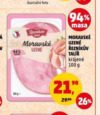 Penny Market Moravské uzené nabídka