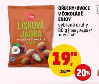 Penny Market Ořechy v čokoládě nabídka