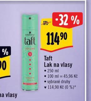Albert Taft lak na vlasy nabídka