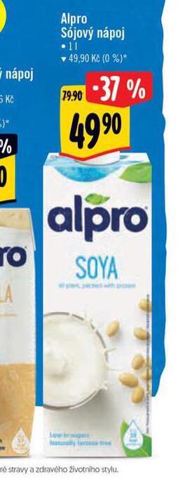 Albert Alpro sójový nápoj nabídka