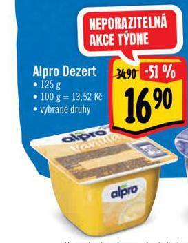 Albert Alpro dezert nabídka