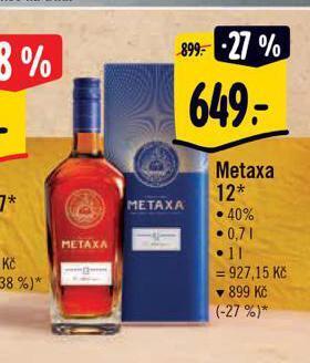 Albert Metaxa 12* nabídka