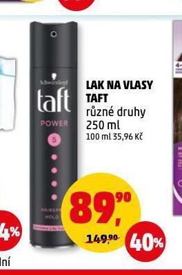 Penny Market Taft lak na vlasy nabídka