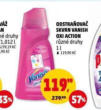 Penny Market Vanish oxi action na skvrny nabídka