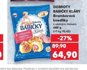 Kaufland Bramborové knedlíky s uzeným masem nabídka