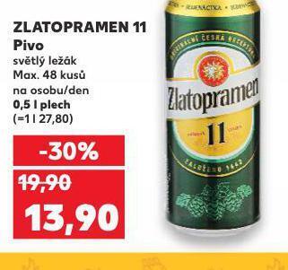 Kaufland Pivo zlatopramen 11 nabídka
