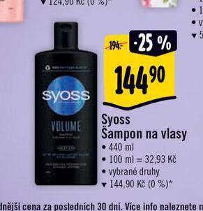 Albert Syoss šampon nabídka