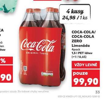 Kaufland Coca cola 4pack nabídka