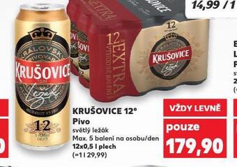 Kaufland Pivo krušovice 12 královský ležák nabídka