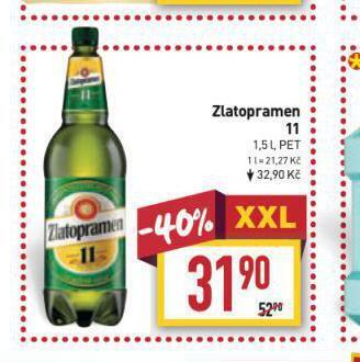 Billa Pivo zlatopramen 11 nabídka