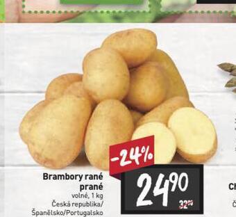 Billa Brambory rané prané nabídka