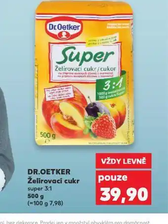 Kaufland Dr. oetker cukr želírovací se stévií 3:1 nabídka