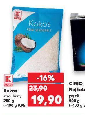 Kaufland Kokos strouhaný nabídka
