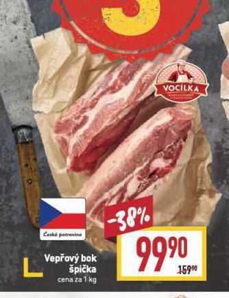 Billa Vepřový bok špička nabídka