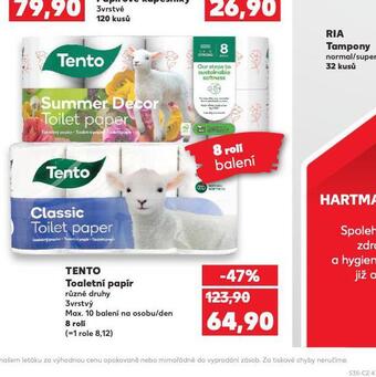 Kaufland Tento toaletní papír nabídka