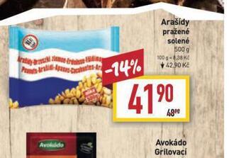 Billa Arašídy pražené solené nabídka