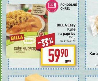 Billa Billa easy kuře na paprice nabídka