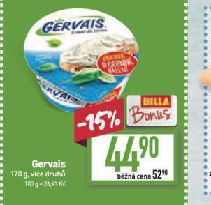 Billa Gervais nabídka