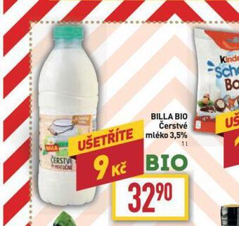 Billa Billa bio čerstvé mléko 3,5% nabídka