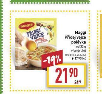 Billa Maggi přidej vejce polévka nabídka