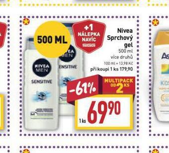 Billa Nivea sprchový gel nabídka