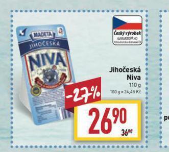 Billa Jihočeská niva nabídka