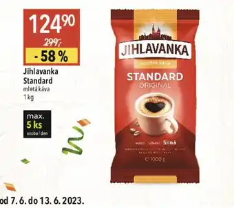 Globus Jihlavanka Standard mletá káva 1 kg nabídka