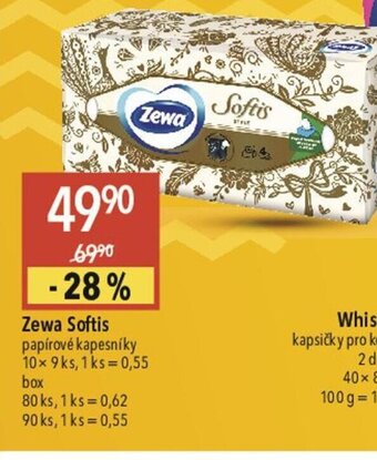 Globus Zewa Softis papírové kapesníky nabídka