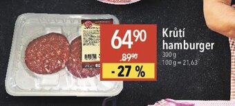 Globus Krūti hamburger nabídka
