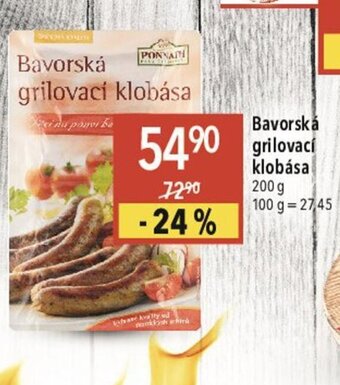 Globus Bavorská grilovací klobása nabídka