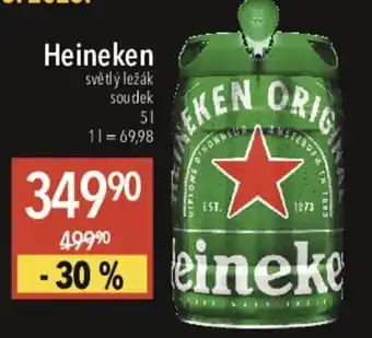 Globus Heineken světlý ležák soudek nabídka