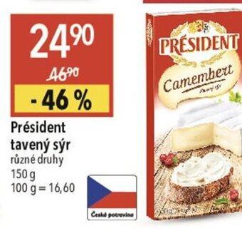 Globus Président tavený sýr různé druhy nabídka