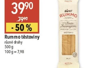 Globus Rummo těstoviny nabídka