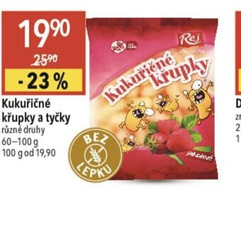 Globus Kukuřičné křupky a tyčky nabídka