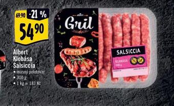 Albert Albert masová klobása salsiccia nabídka