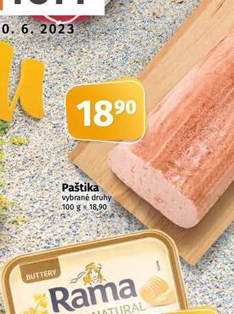 Coop Paštika nabídka