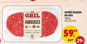 Penny Market Hovězí burger na gril 330 g nabídka