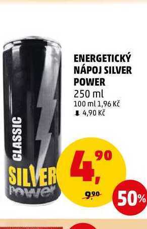 Penny Market Energetický nápoj silver power 250 ml nabídka