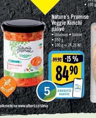 Albert Nature's promise veggie kimchi pálivé 350 g nabídka
