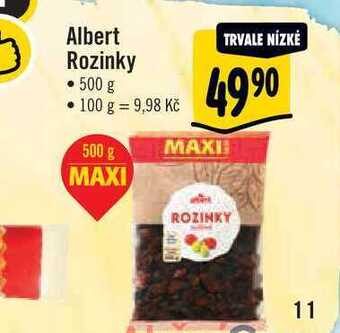 Albert Albert rozinky • 500 g nabídka