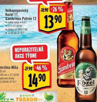 Albert Gambrinus patron 12 0,5 l nabídka