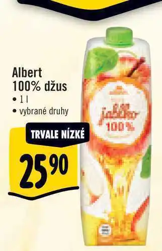 Albert Albert 100% džus 1 l nabídka