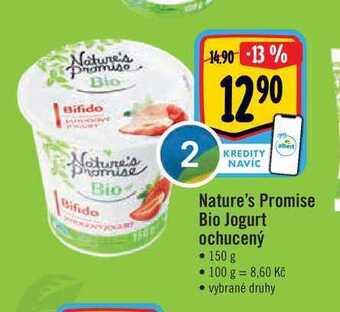 Albert Nature's promise bio jogurt ochucený • 150 g nabídka