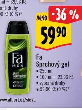 Albert Fa sprchový gel 250 ml nabídka